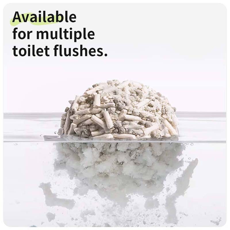 Flushable easily cat litter