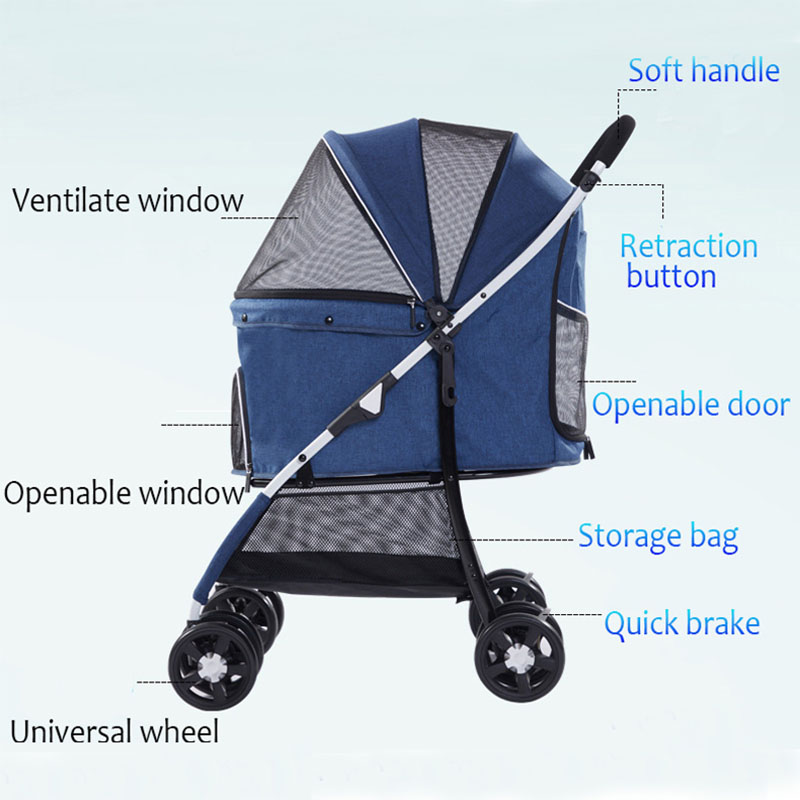 Foldable Pet Stroller Comfort Foldable Pet Stroller Comfort