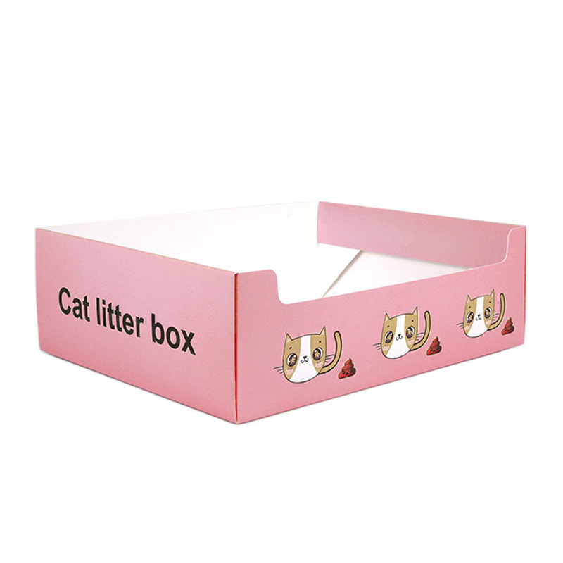 Leakproof Foldable Paper Kitty Litter Trays Leakproof Foldable Paper Kitty Litter Trays